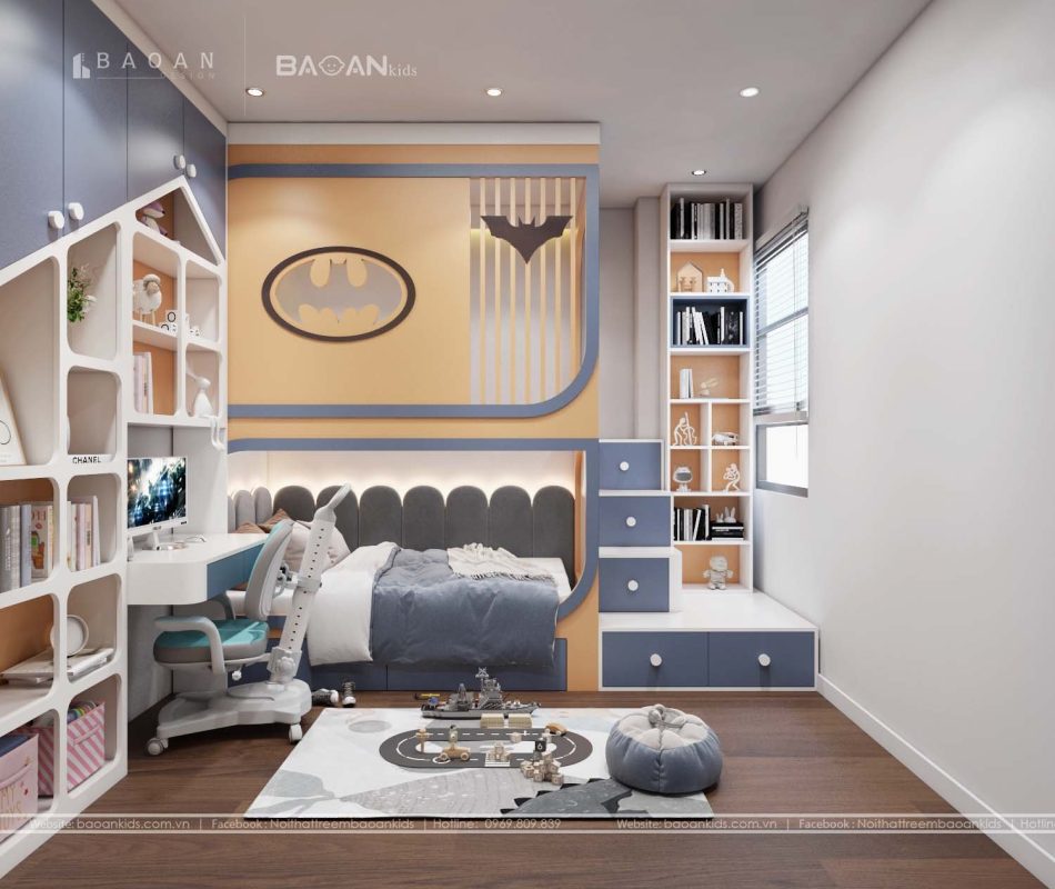 Mẫu giường tầng hiện đại phù hợp cho chung cư diện tích nhỏ hẹp