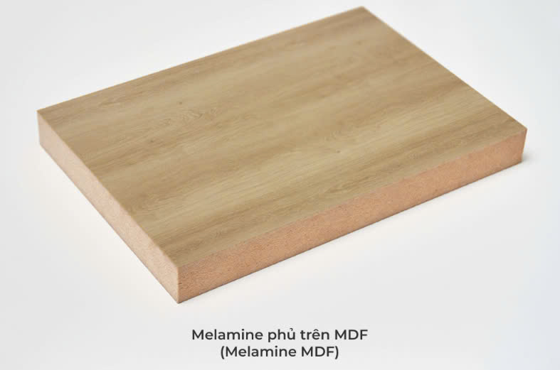 Melamin phủ MDF có 2 loại cốt thường và cốt chống ẩm