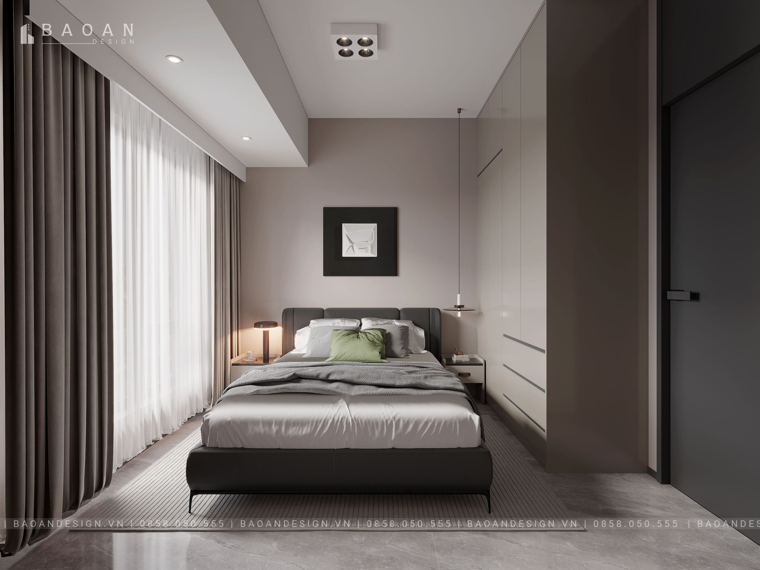thiết kế tủ quần áo cho phòng ngủ nhỏ