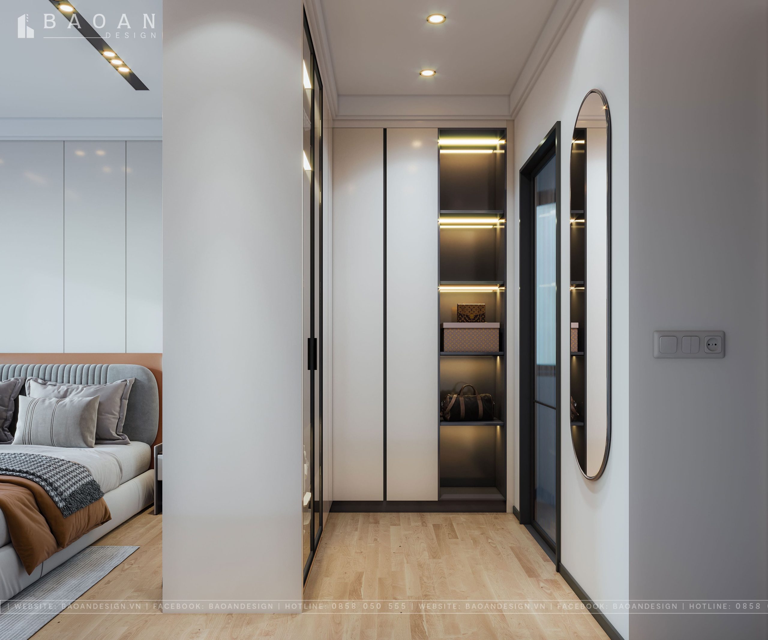 Thiết kế phòng ngủ nhỏ cho vợ chồng img2