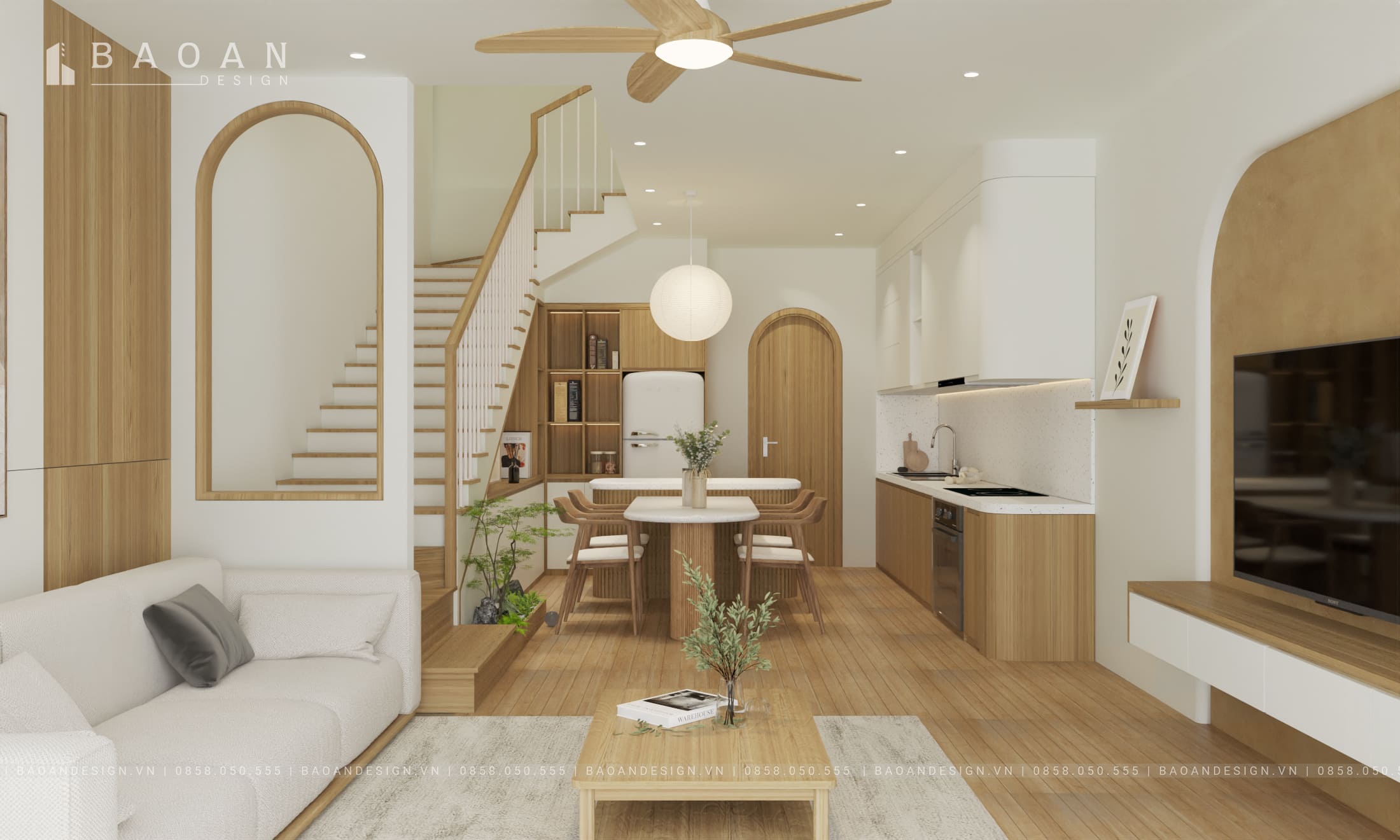 trần thạch cao phòng khách img2