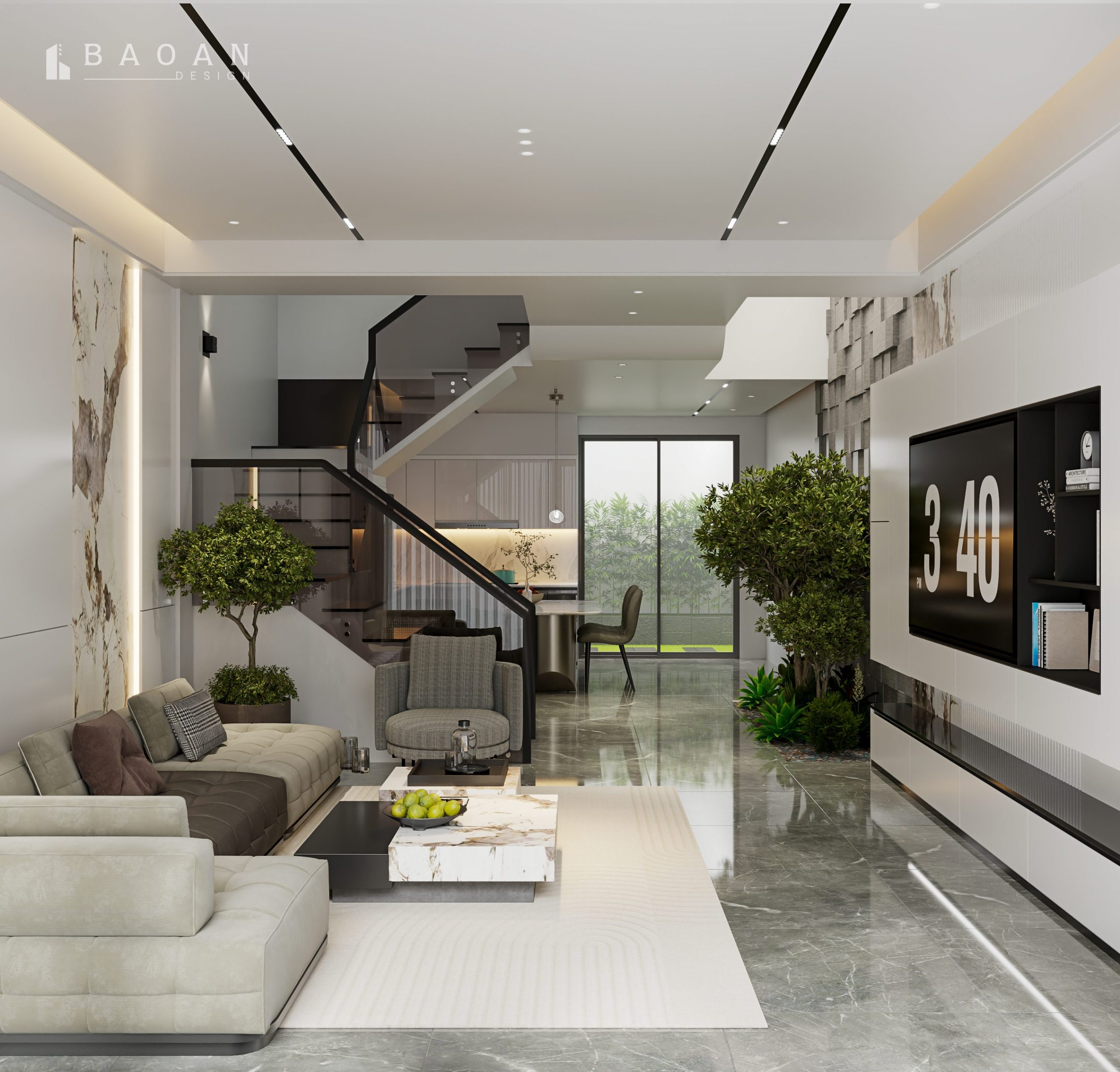 thiết kế thi công nội thất nhà phố