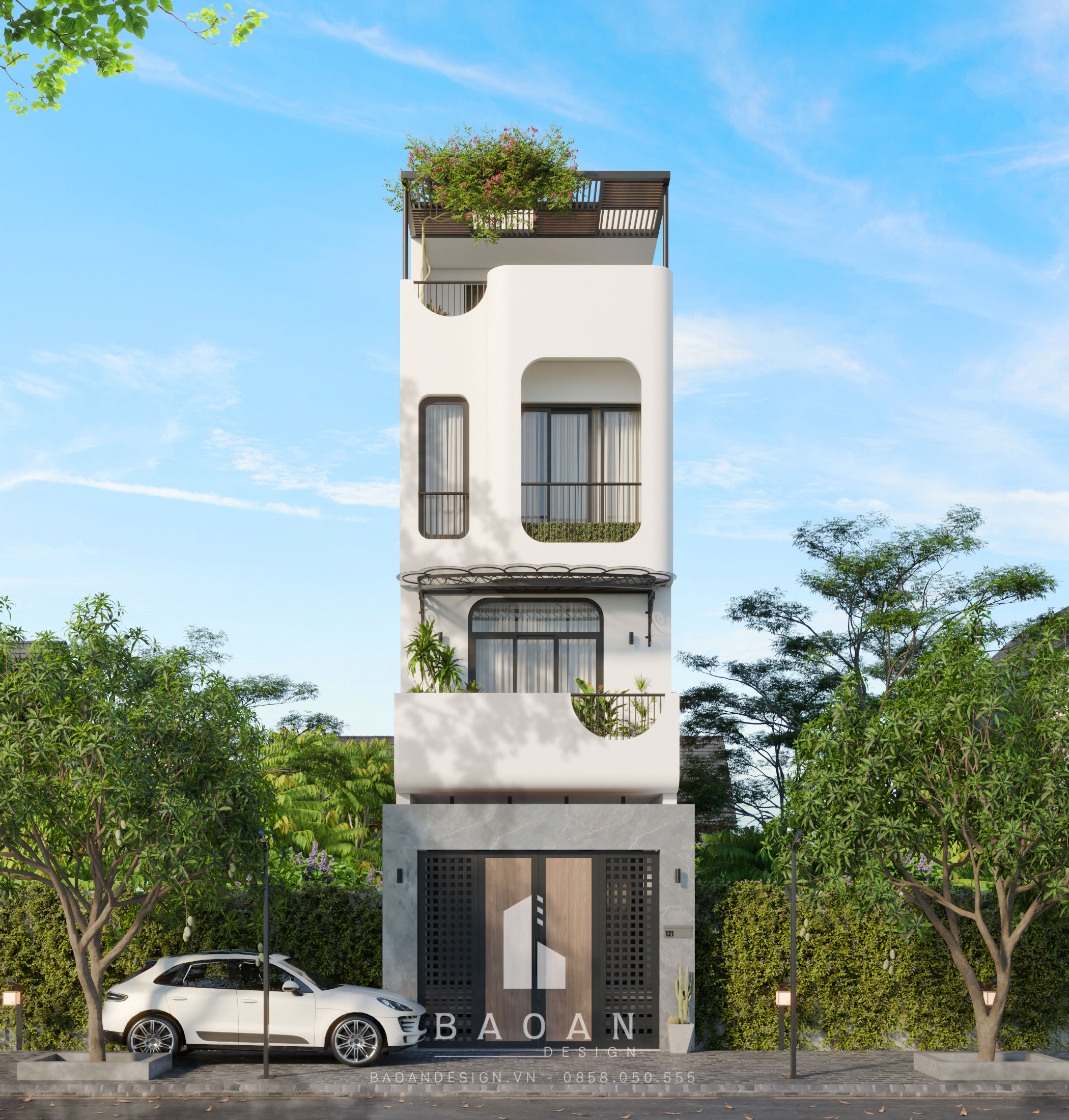 mẫu thiết kế nhà phố